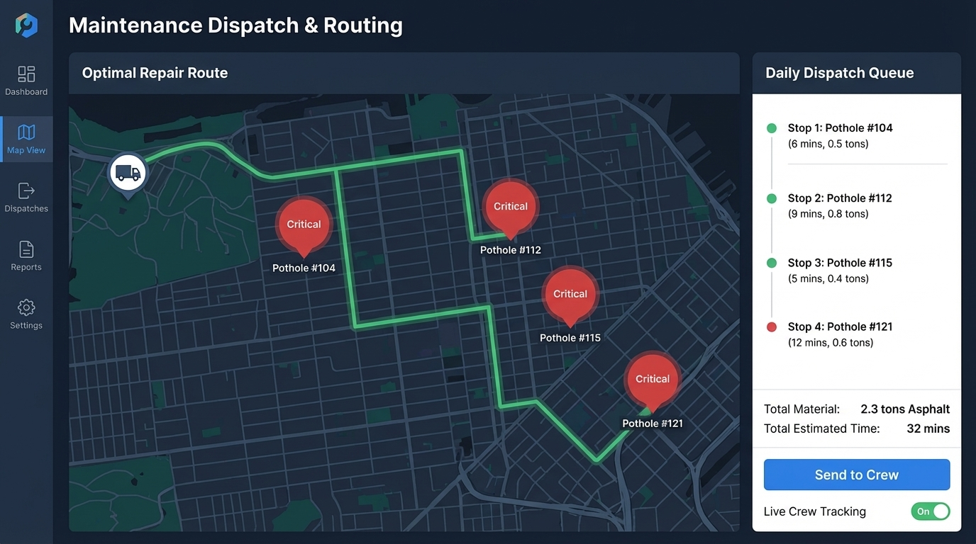 Maintenance Dispatch Routing